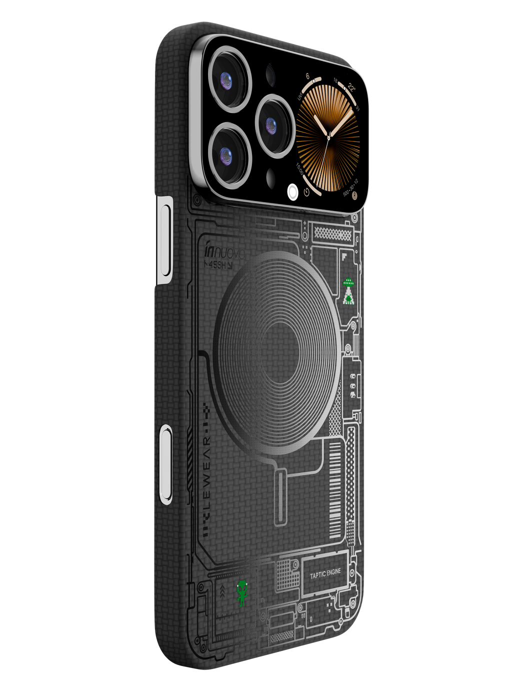 Smart Window Phone Case with Mini LED Display – Real-Time Notifications, Music Control & Caller ID