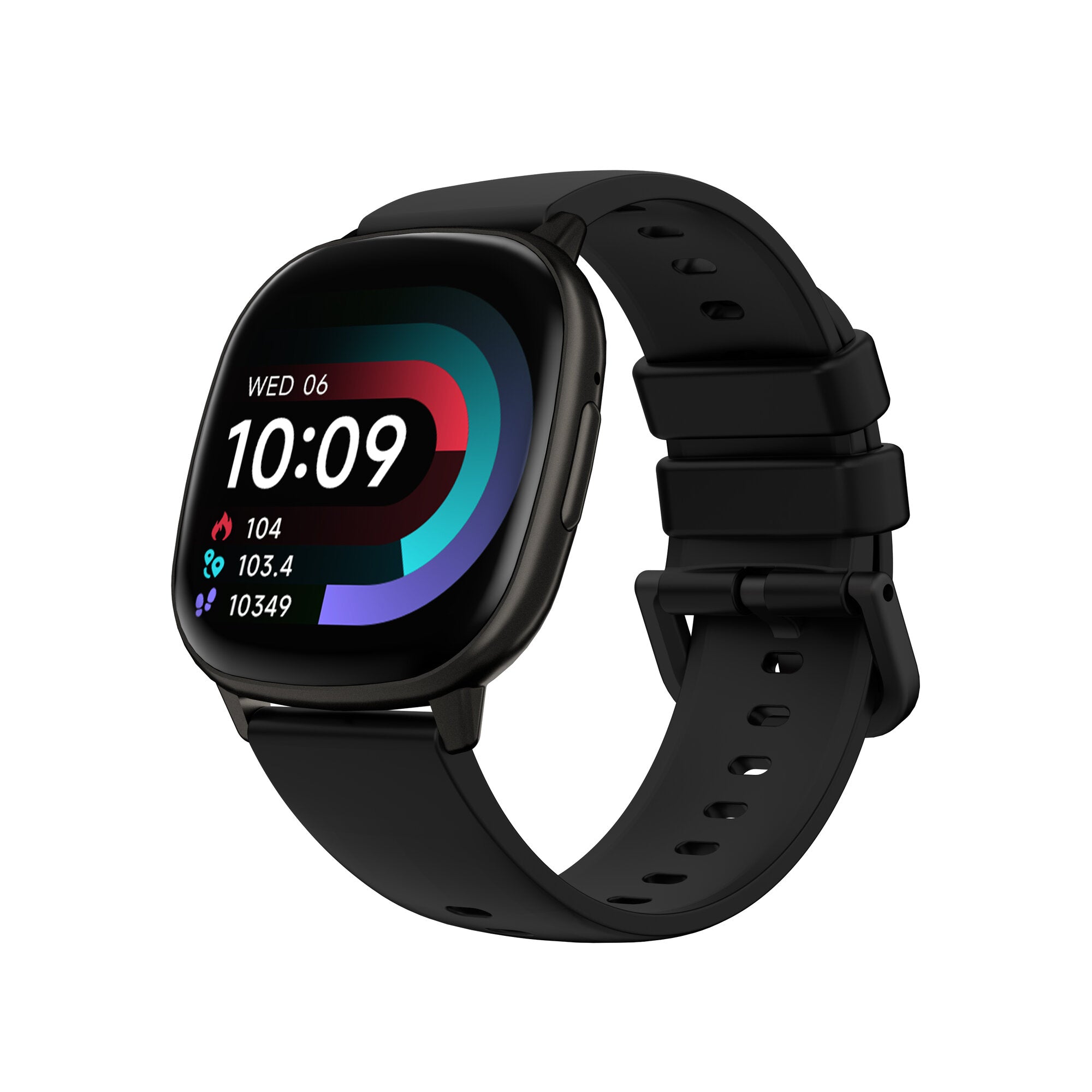 HD17 AIR Ultra-Thin Smart Watch in Black - Front View