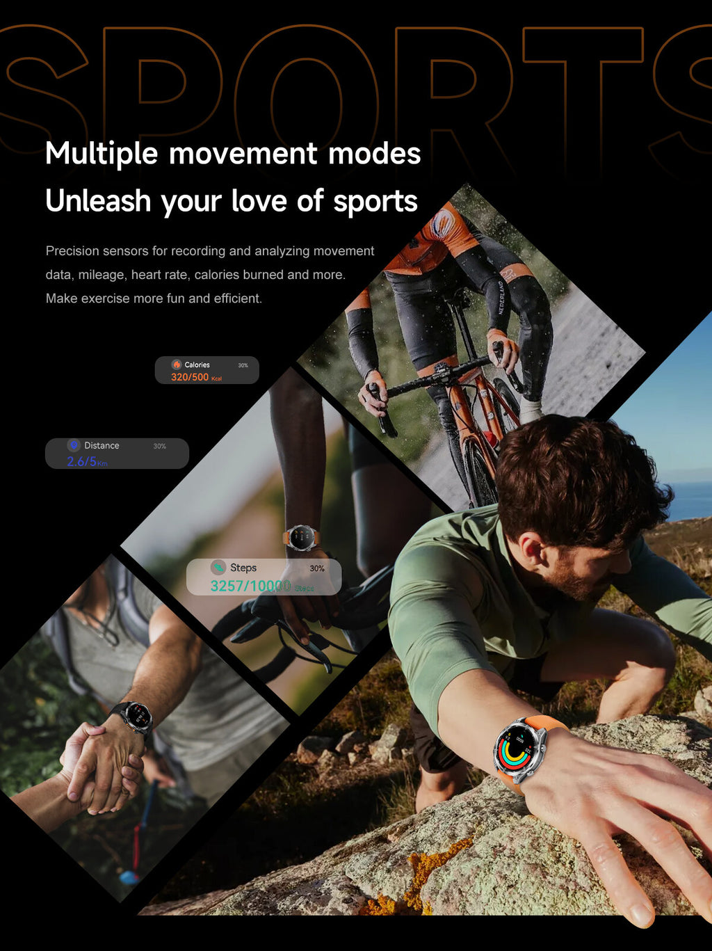 HD300 - Multiple Sports Modes Fitness Tracking