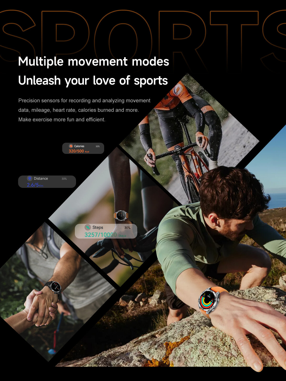 HD300 - Multiple Sports Modes Fitness Tracking