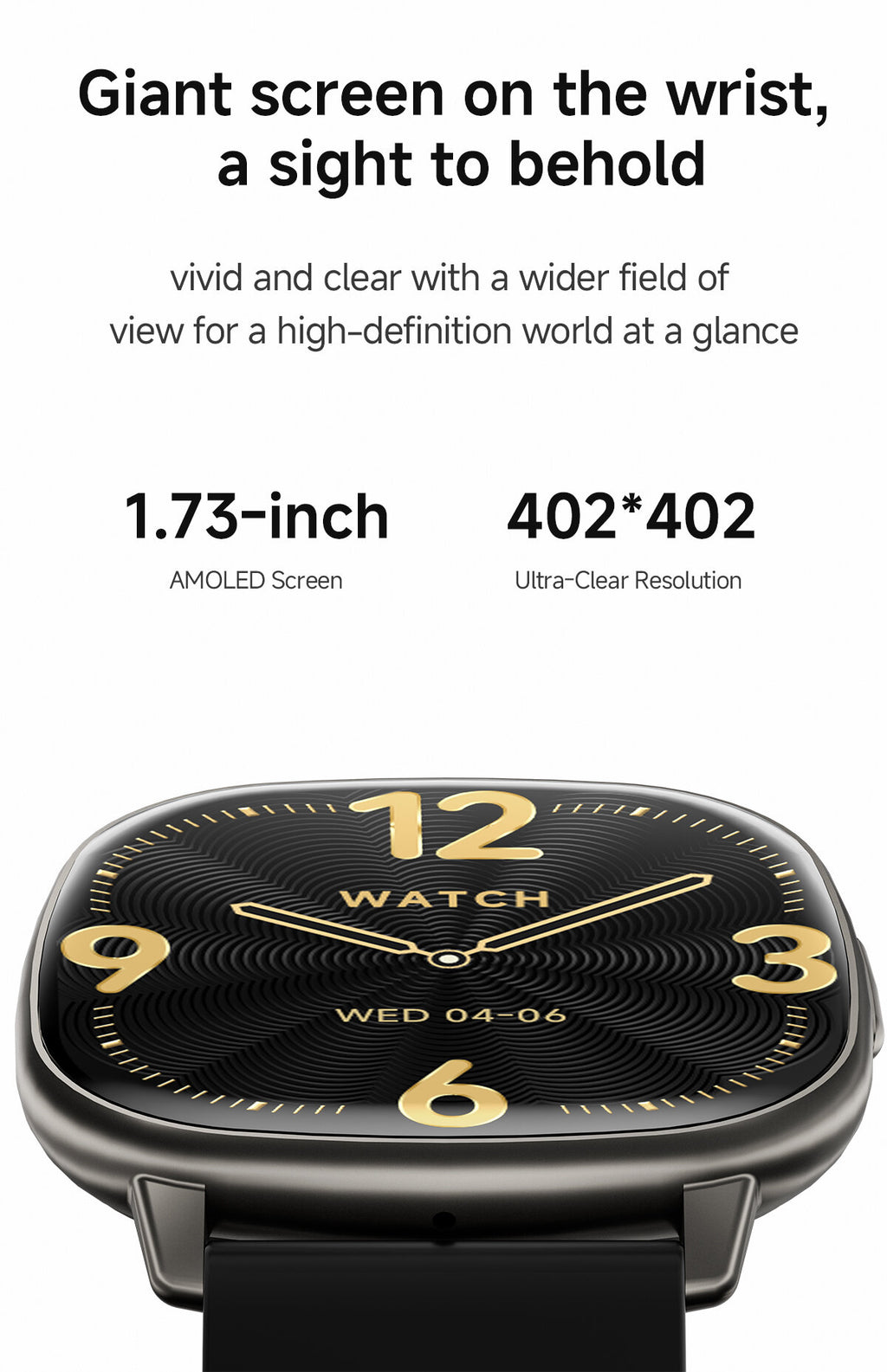 HD17 AIR - 1.73 inch AMOLED Display Specifications
