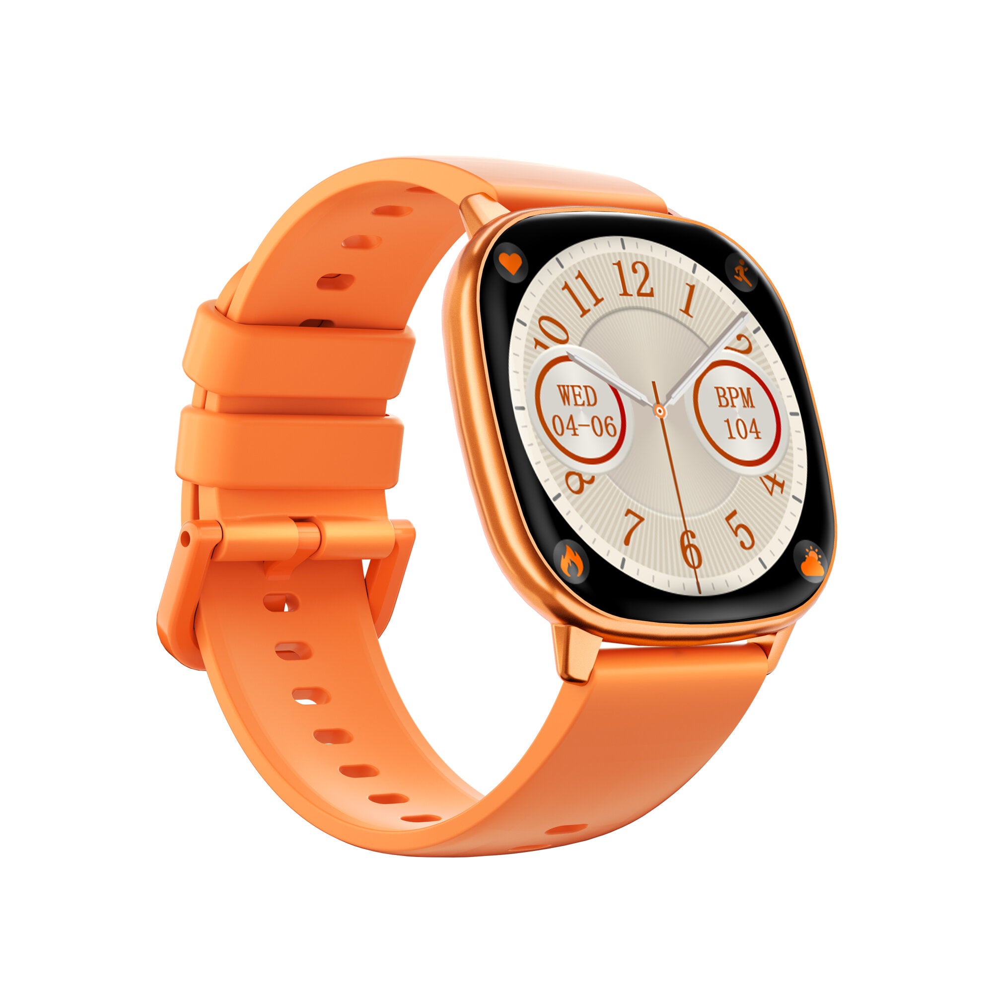HD17 AIR Smart Watch Star Orange - Angle View