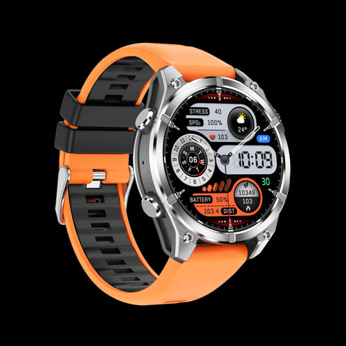 HD300 Smart Watch Orange Silicone - Side View