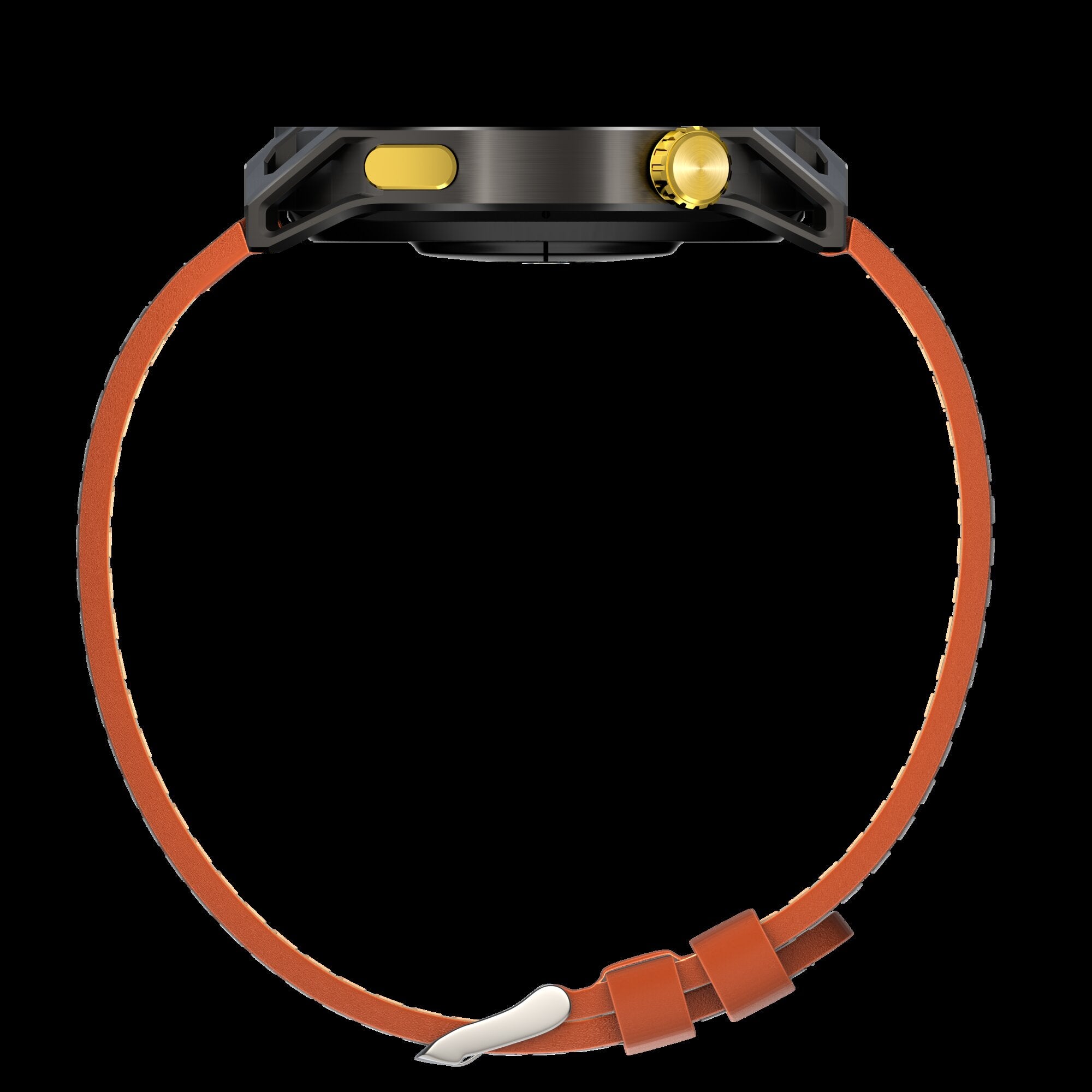 LEWEAR L-X1 Smart Watch Dark Case Side Profile View